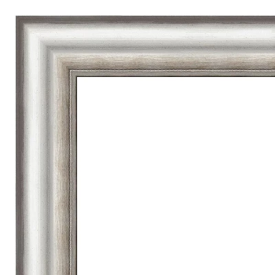 25" X 25" Salon Framed Wall Mirror Silver - Amanti Art - Image 2