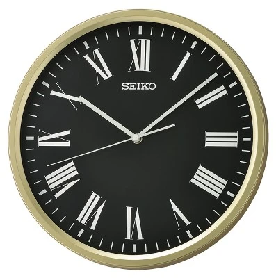 Seiko 12" Sano Wall Clock - Gold - Image 5