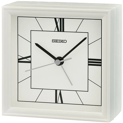 Seiko 4" Seihokei Bedside Alarm - Brown - Image 6