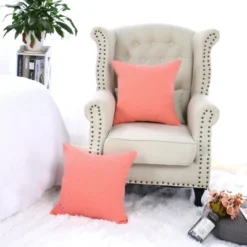 PiccoCasa Hotel Car Living Room Sofa Couch Decorative Square Throw Corduroy Pillow Cushion Covers 18 X 18 Inch Set Of 2