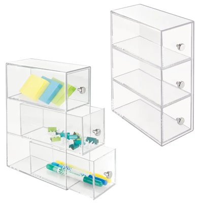 MDesign Home Office, Desk Organizer Storage Station , 2 Pack - Image 9