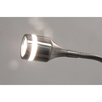 LED Prospect Floor Lamp Brushed Steel (Includes LED Light Bulb) - Adesso - Image 2