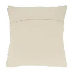 20"x20" Oversize Woven Wonder Dashed Poly Filled Square Throw Pillow Gray - Saro Lifestyle