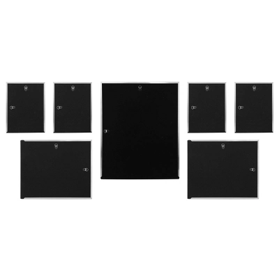 7pc Decorative Stamped Photo Frame Set Silver - Stonebriar Collection - Image 3