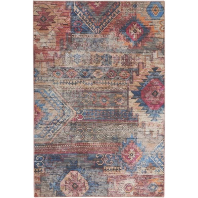 Nicole Curtis Machine Washable Distressed Southwestern Indoor Rug - Image 10
