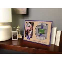 4" X 6" NCAA Washington Huskies 3D StadiumViews Picture Frame