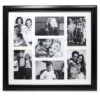 15.88" X 17.9" Seven Photo Matted Black Collage Frame - Lawrence Frames