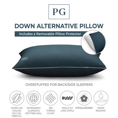 Down Alternative Pillow With MicronOne Technology, And Removable Pillow Protector - Image 8