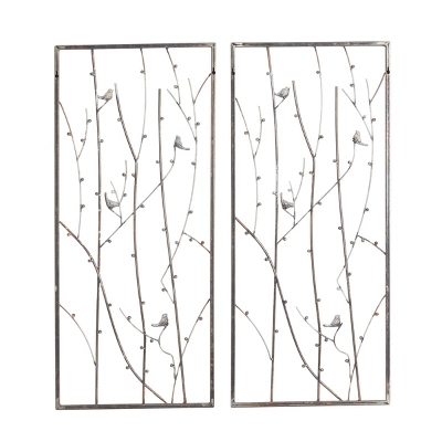 Metal Bird Wall Decor Set Of 2 Black - Olivia & May - Image 4