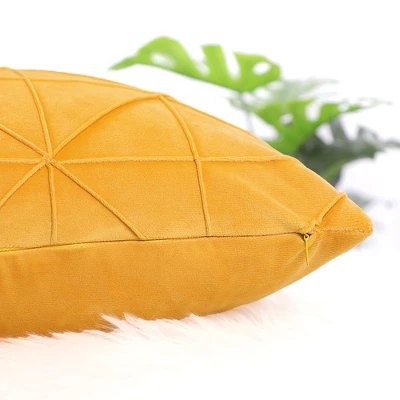 PiccoCasa Velvet Soft Square Decorative Plaid Throw Pillow Cases - Image 6