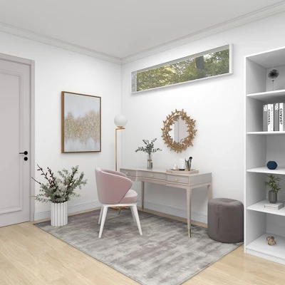 Glam Metal Abstract Framed Wall Art With Gold Frame Gold - CosmoLiving By Cosmopolitan - Image 12