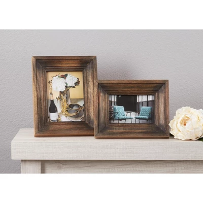 Saro Lifestyle Picture Frame With Distressed Wood Design - Image 3