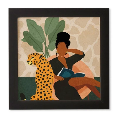 Domonique Brown Stay Home No. 1 Framed Wall Art Black - Deny Designs - Image 3