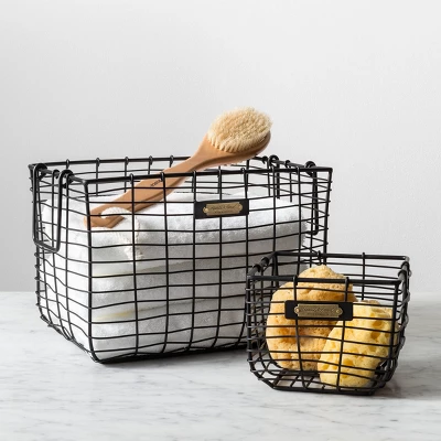 Wire Storage Basket Black - Hearth & Hand With Magnolia