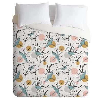 Heather Dutton Marshland Birds Duvet Set - Deny Designs - Image 4