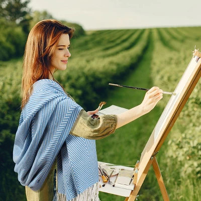 PiccoCasa Decorative Fringes In Herringbone Design Farmhouse Outdoor Faux Cashmere Throws - Image 2