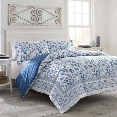 Charlotte Reversible Duvet Cover Set Blue - Laura Ashley - Image 6