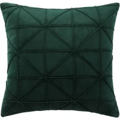 PiccoCasa Velvet Soft Square Decorative Plaid Throw Pillow Cases