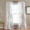 Home Boutique Serena Window Curtain Panel White Single 54X95