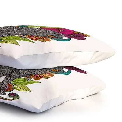 Valentina Ramos Ruby The Elephant Lightweight Pillowcase Standard Cream - Deny Designs - Image 2
