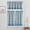 2pk 52"x36" Paisley Verveine Window Tiers Blue - Waverly