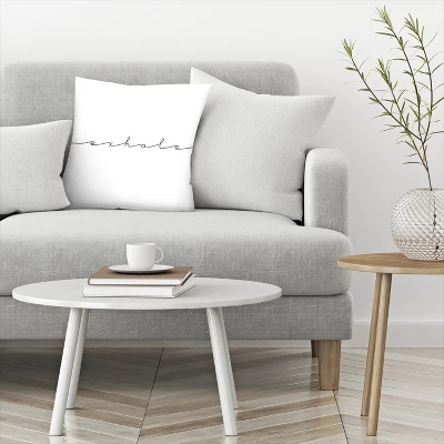 Exhale By Tanya Shumkina Throw Pillow - Americanflat - Image 2