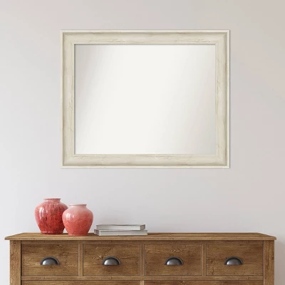 33" X 27" Non-Beveled Regal Birch Cream Wall Mirror - Amanti Art - Image 7