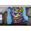 Dawhud Direct 50" X 60" Colorful Dean Russo Rescue Dog Fleece Throw Blanket For Women, Men And Kids