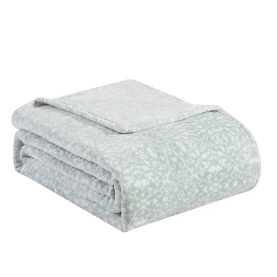 Organic Cotton Patterned Bed Blanket Blue - Tommy Bahama - Image 5